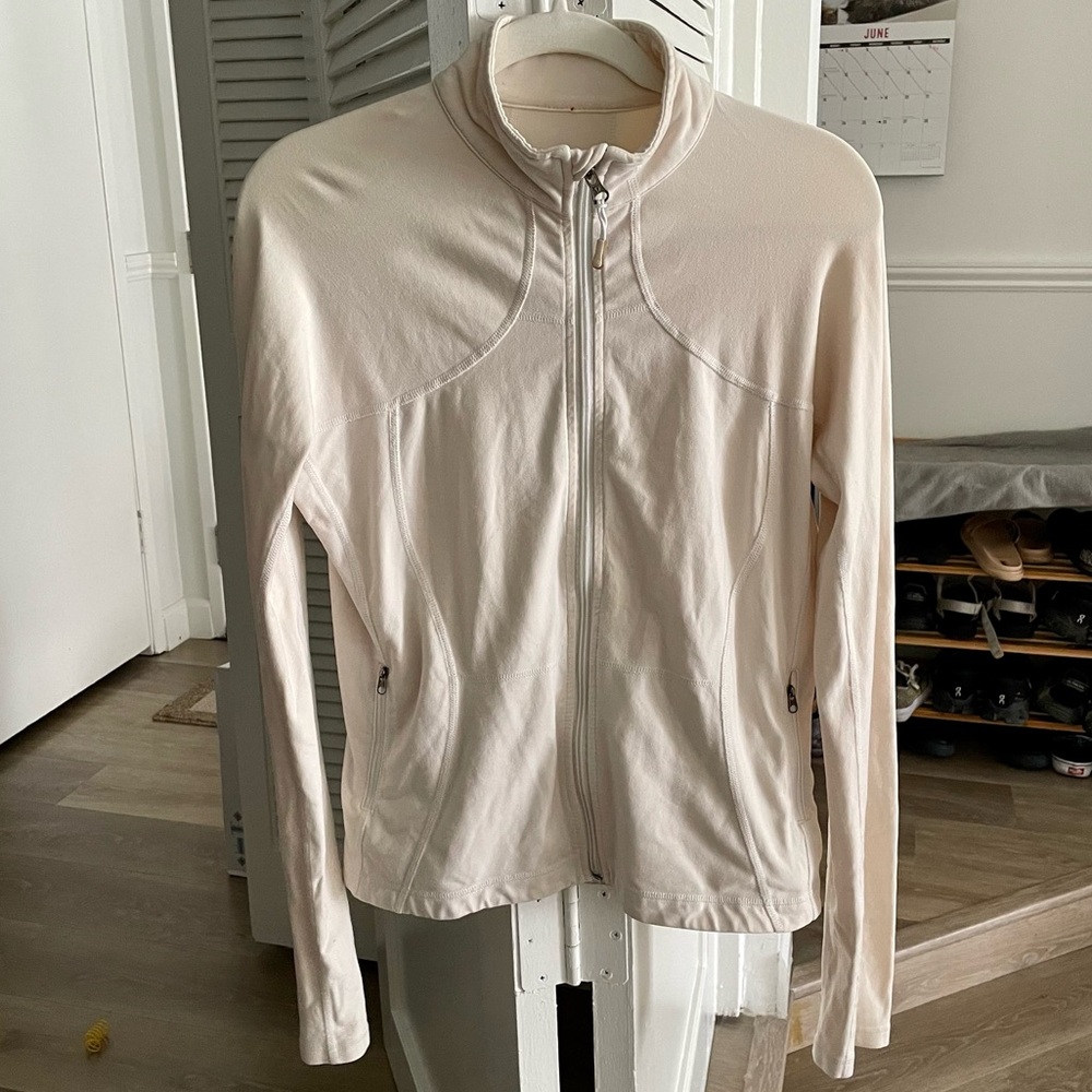Lululemon Cream Zip up Jacket